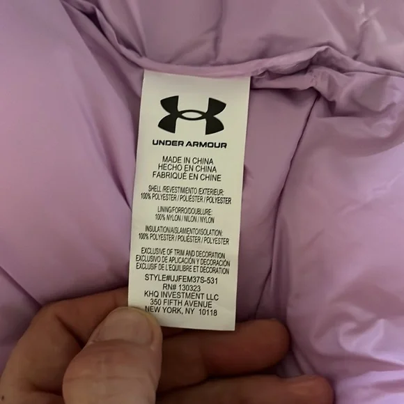 Under Armour Pacific Purple Puffer Jacket - Youth Large